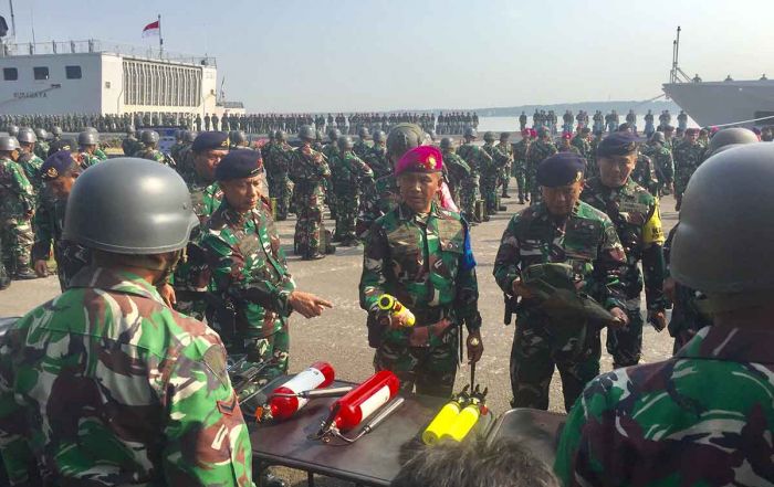Dankodiklatal Tinjau Apel Gelar Pasukan Latihan Armada Jaya ke-41