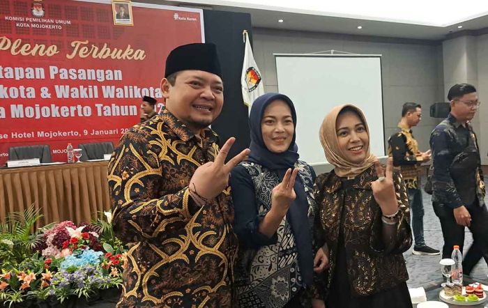 KPU Kota Mojokerto Resmi Tetapkan Ning Ita-Cak Rizal Jadi Kepala Daerah Terpilih