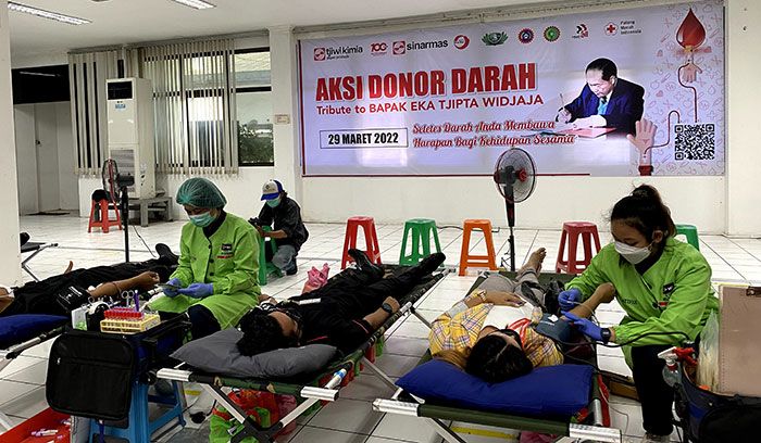 Peringati Hari Lahir Pendiri Sinar Mas, Ratusan Pegawai Ikuti Donor Darah