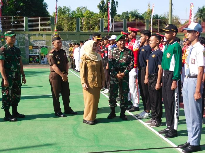 Peringati HUT TNI ke-79, Kodim Ngawi Gelar Lomba PBB Pelajar SMP dan SMA