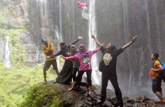 Air Terjun Tumpak Sewu Lumajang Mulai Ramai Dikunjungi