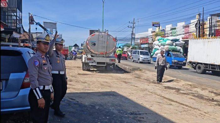 WFA ASN, Satlantas Polres Pasuruan Perketat Pembatasan Angkutan Barang Selama Nataru 2026