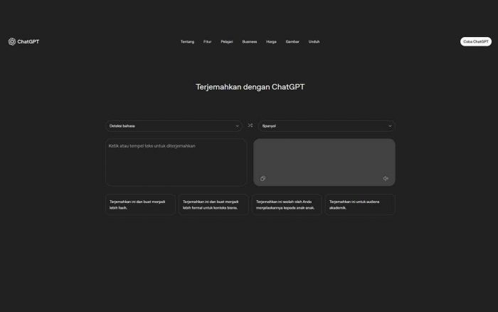 Diam-Diam, OpenAI Luncurkan ChatGPT Translate, Pesaing Google Translate