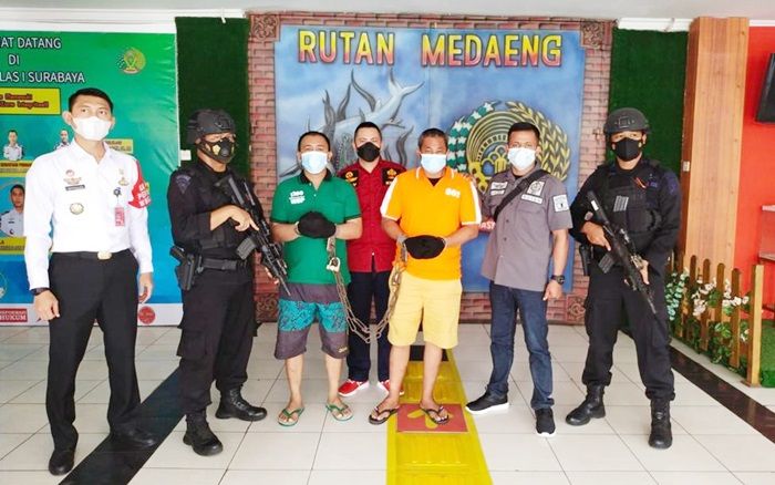 Rutan Surabaya Bantu Pengawalan Pemindahan Bandar Narkotika Saleh Kurap ke Penjara Nusakambangan