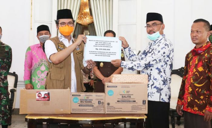 Gugus Tugas Percepatan Penanganan Covid-19 Bangkalan Terima Bantuan Uang Tunai Rp 250 Juta