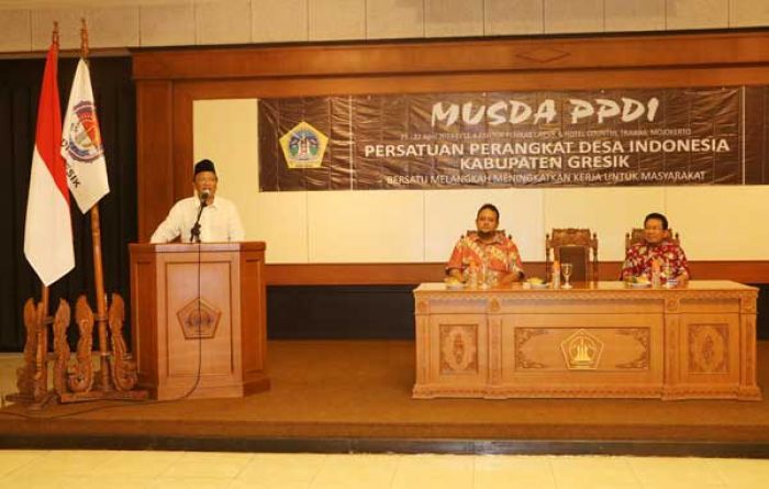 Bupati Sambari Buka Musda PPDI Gresik