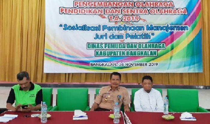 Dispora Bangkalan Gelar Sosialisasi Pembinaan pada Pelatih Cabang Olahraga