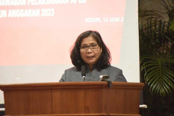 Pj Wali Kota Kediri Sampaikan Nota Keuangan Pertanggungjawaban Pelaksanaan APBD TA 2023