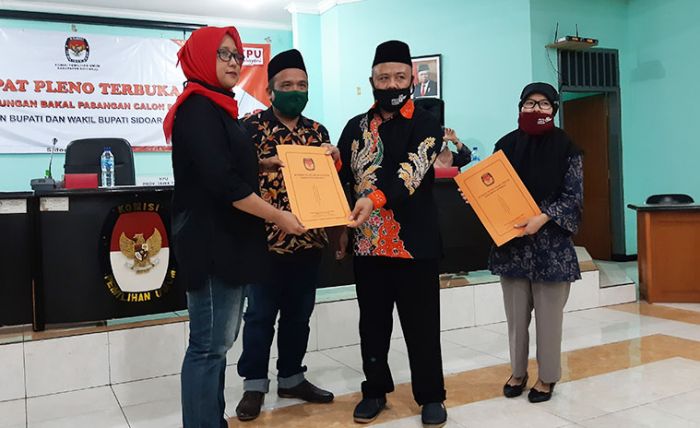 Hasil Verfak KPU Sidoarjo, Agung-Hariyadi Harus Penuhi 125.986 Dukungan Baru