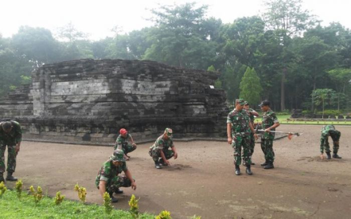 Buka Sejarah, Kawasan Candi Tegowangi Kediri Dibersihkan