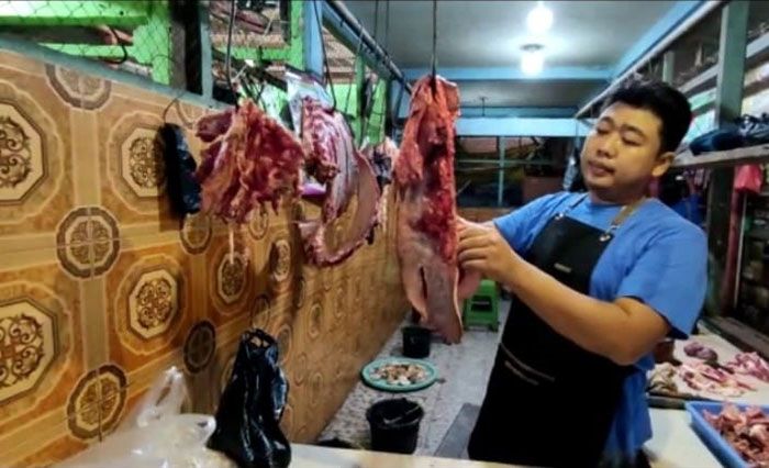 Dampak virus PMK di Lamongan, Pedagang Kekurangan Suplai Daging Sapi