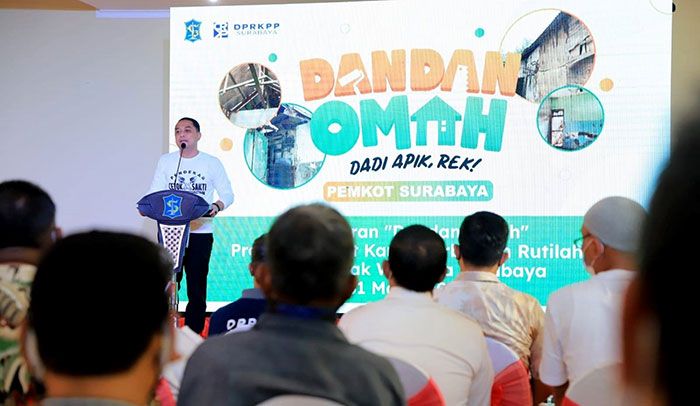 Dongkrak Ekonomi Kerakyatan, Wali Kota Surabaya Launching Program Dandan Omah