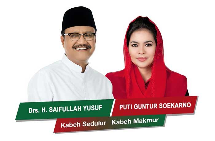 Gus Ipul Daftar Jam 19.00 Hari ini di KPU, Cawagubnya Puti Guntur Soekarno