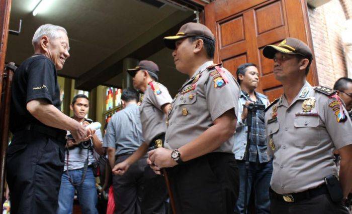 Amankan Misa, Polres Surabaya Kerahkan K-9 dan 1.180 Personel 