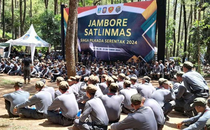 Satpol PP Jatim Gelar Jambore Satlinmas dan Apel Siaga di Bumi Perkemahan Bedengan