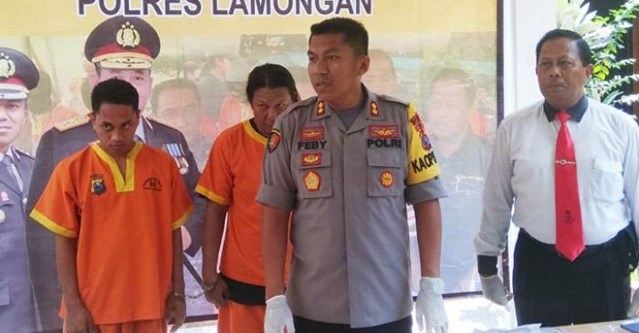 Dua Residivis Pengedar Narkoba Dibekuk Polres Lamongan