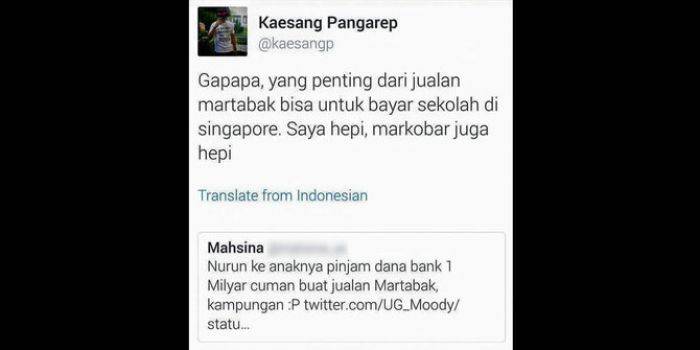 Disindir Cuma Bisa Jual Martabak, Anak Presiden Jokowi Santai