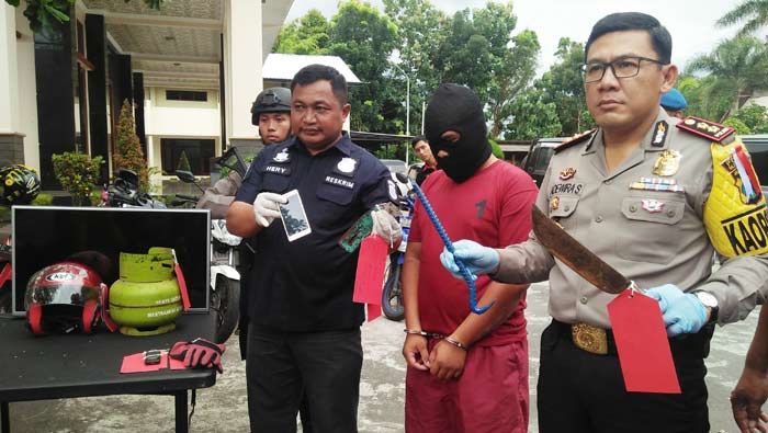 Pelaku Pencurian di 14 TKP Diringkus Polres Blitar Saat Gasak Tabung Gas