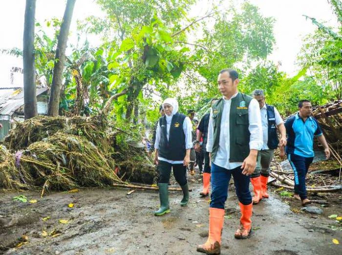 Gubernur Khofifah Respons Cepat Perbaikan Irigasi Pascabanjir Situbondo