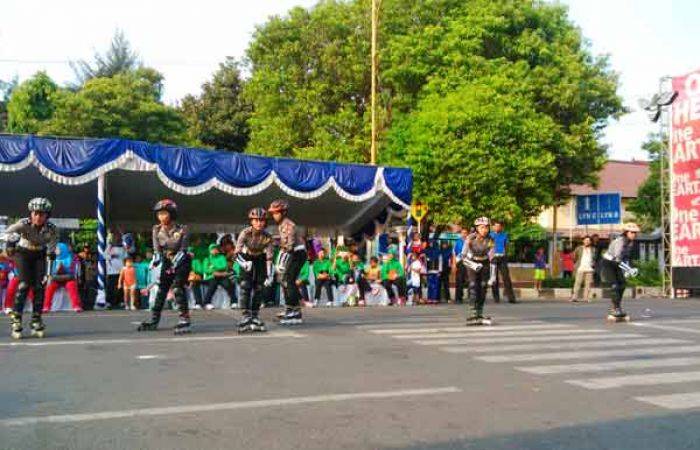 Kini Polres Tuban Punya Pasukan Polwan Bersepatu Roda