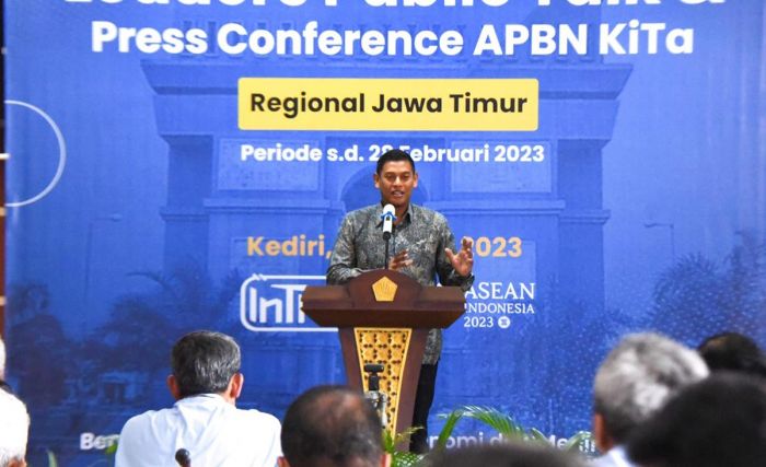Wali Kota Kediri Buka Leader Public Talk and Press Conference APBN KiTA Regional Jawa Timur