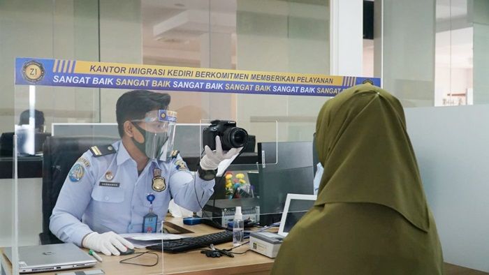 Kembali Buka Layanan, Imigrasi Kediri Terapkan Protokol Kesehatan Covid-19