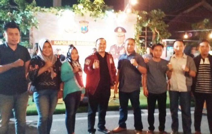 Cangkrukan, Kapolres Boby Ajak BEM se-Bangkalan Turut Jaga Kondusivitas Selama Momen Pemilu