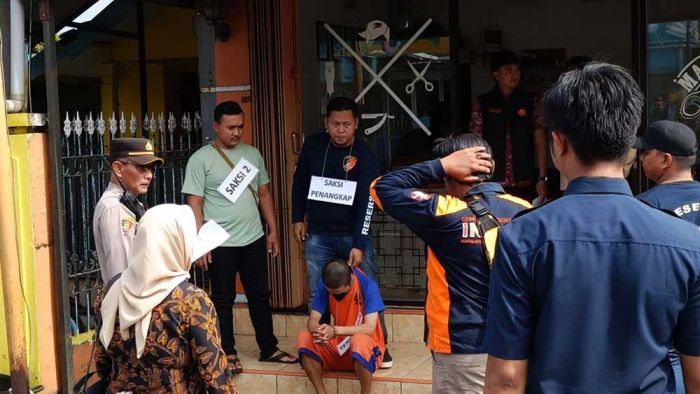 Rekonstruksi Kasus Pembunuhan Karyawan Indomaret di Jombang, 30 Adegan Diperagakan