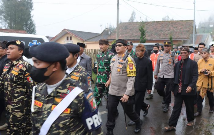 Selain Rakornas Banser, Kapolres Pasuruan Dampingi Menteri Agama Apel Jambore Lintas Agama