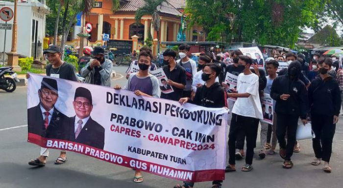 Pemuda Milenial Tuban Deklarasi Dukung Prabowo-Cak Imin Maju Capres dan Cawapres 2024