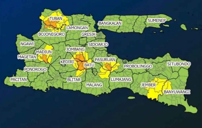BMKG Juanda: Waspadai Peningkatan Potensi Hujan di Jawa Timur