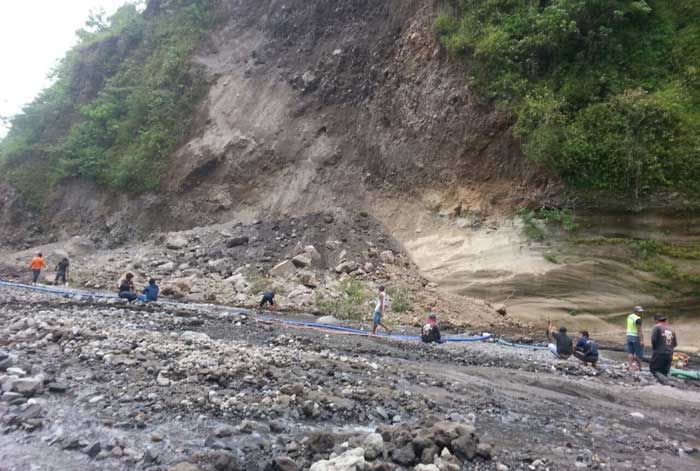 Curah Hujan Tinggi, BPBD Ingatkan Penambang Pasir di Aliran Lahar Kelud Waspada 