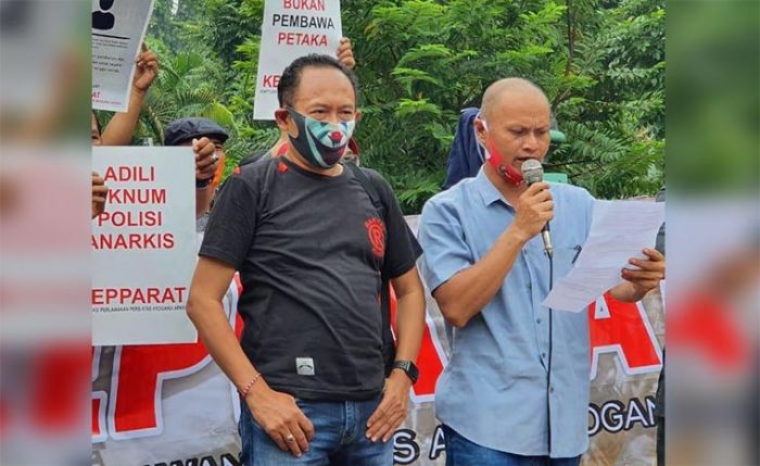 Kepparat Gelar Aksi Protes Atas Kekerasan Insan Pers Terhadap Wartawan Tempo