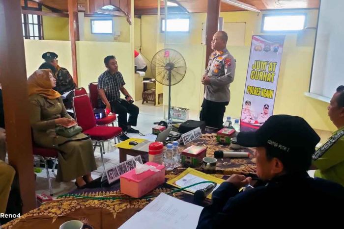 Jumat Curhat, Polres Ngawi Diminta KONI untuk Pengamanan di Mess