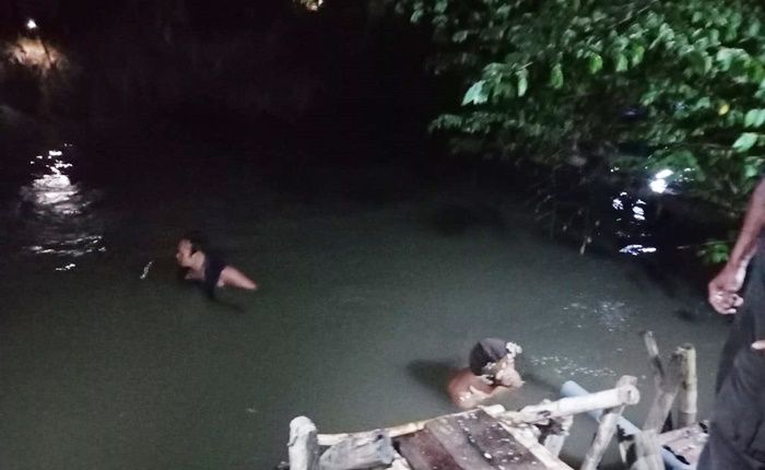 Tak Kunjung Pulang, Balita di Sidoarjo Dilaporkan Tenggelam, Ada Sandal Korban di Tangga Sungai