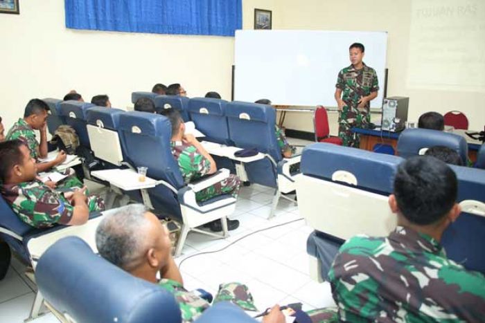 Prajurit Unsur Satban Koarmatim Laksanakan Pendalaman Materi RAS