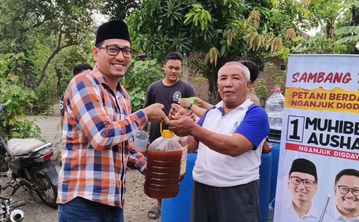 Kembali Gelar Sambang Tani Nganjuk, Paslon Gus Ibin-Aushaf Gelar Pelatihan dan Bagikan Pupuk Cair