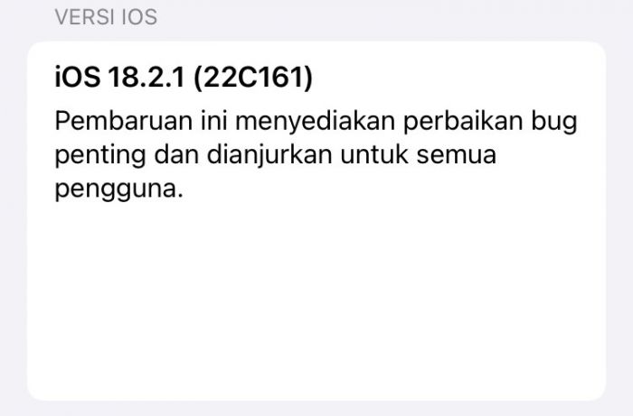 Masih Ada Bug di iOS 18.2.1, Begini Cara Mengatasinya