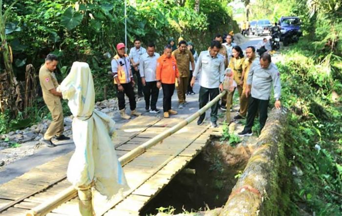 BPBD Jatim Tinjau Progres Perbaikan Infrastruktur di Kabupaten Magetan dan Madiun