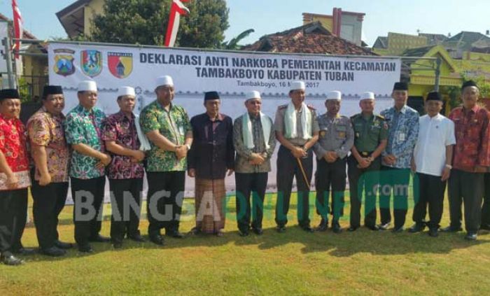 Deklarasi Masyarakat Tuban Bebas Narkoba, Pemkab Canangkan Tambakboyo sebagai Kota Santri