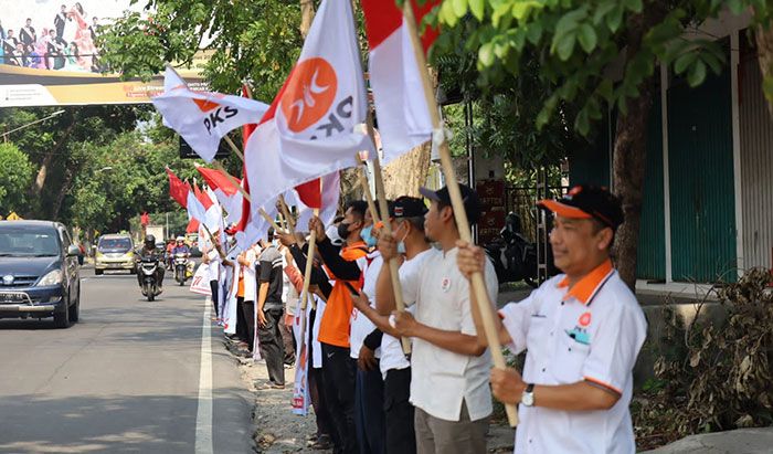 Ikut Semarakkan HUT ke-77 RI, PKS Kabupaten Kediri Gelar Flashmob