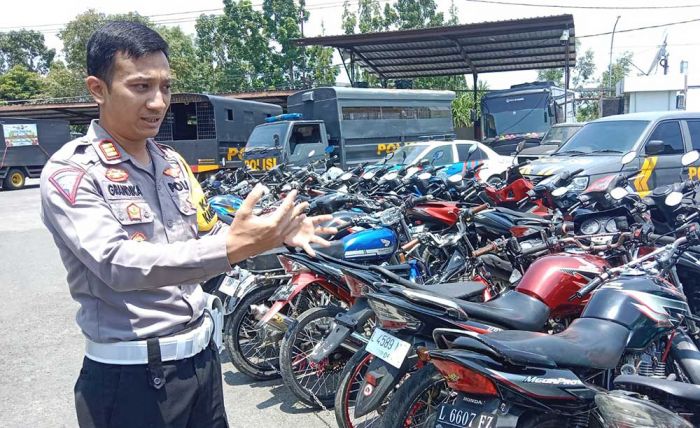 Razia Balap Liar di Akses Suramadu, Polres Bangkalan Amankan 46 Motor dan 44 Remaja