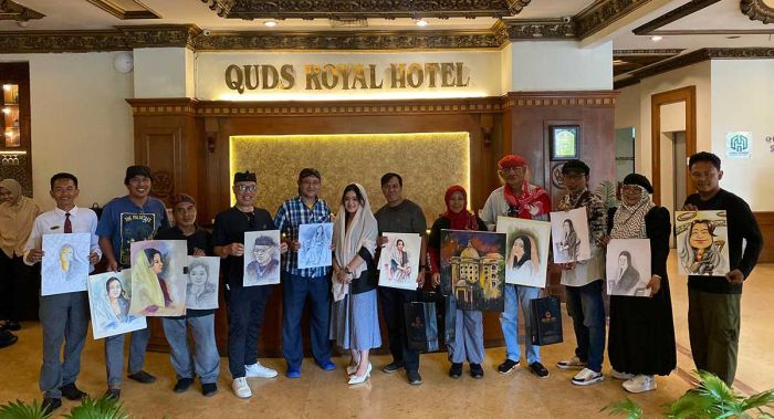 Painting On The Spot di Quds Royal Hotel Surabaya, 12 Seniman Tunjukkan Karya Terbaik