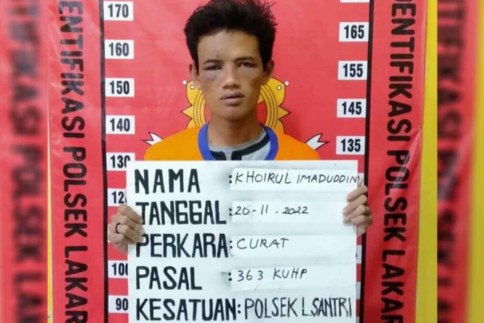 Pencuri Tabung Gas di Lakarsantri Surabaya Benjut Dihajar Warga