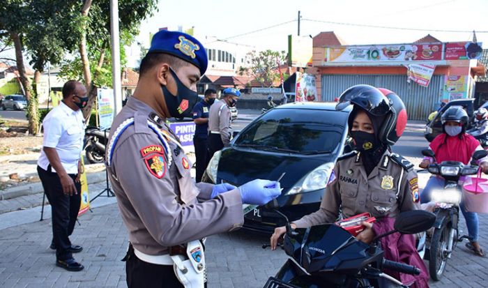 Jalankan Inpres No. 6 Tahun 2020, Polresta Sidoarjo Tegakkan Disiplin Protokol Kesehatan di Internal