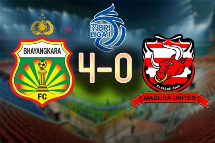 Hasil Liga 1: Bhayangkara Lumat Madura United 4-0, Borneo FC Tertahan