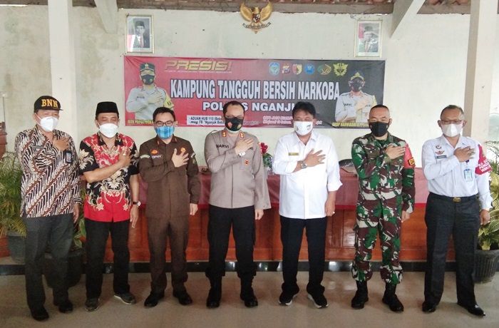 Launching Kampung Tangguh Bersih Narkoba Polres Nganjuk Direspons Positif DPRD