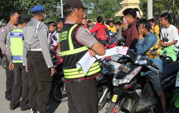 Puluhan Pembalap Liar di Nganjuk Terjaring Pekat Semeru