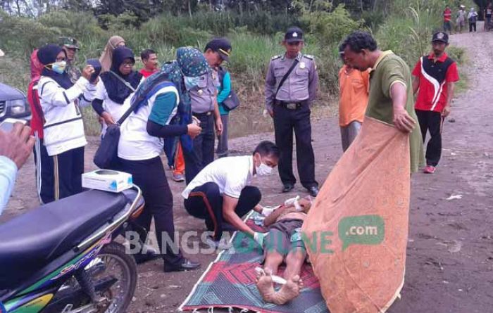 Pria Sakit Jiwa Ditemukan Tewas di Sungai Brantas Desa Gandekan Blitar