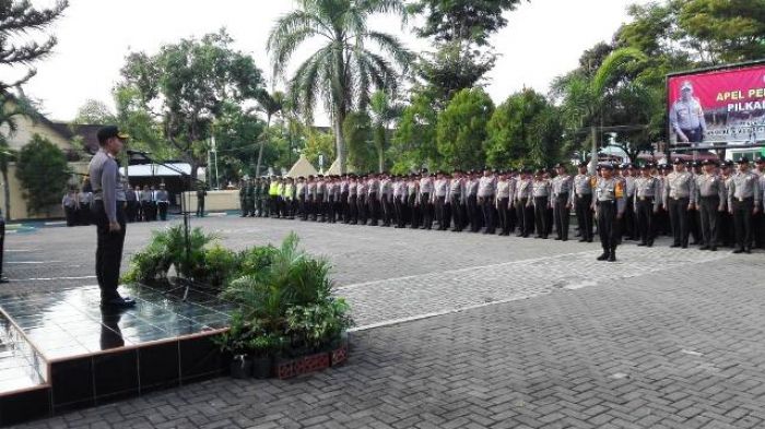 Polres Pacitan Siagakan Ratusan Personel untuk Pengamanan Pilgub Jatim